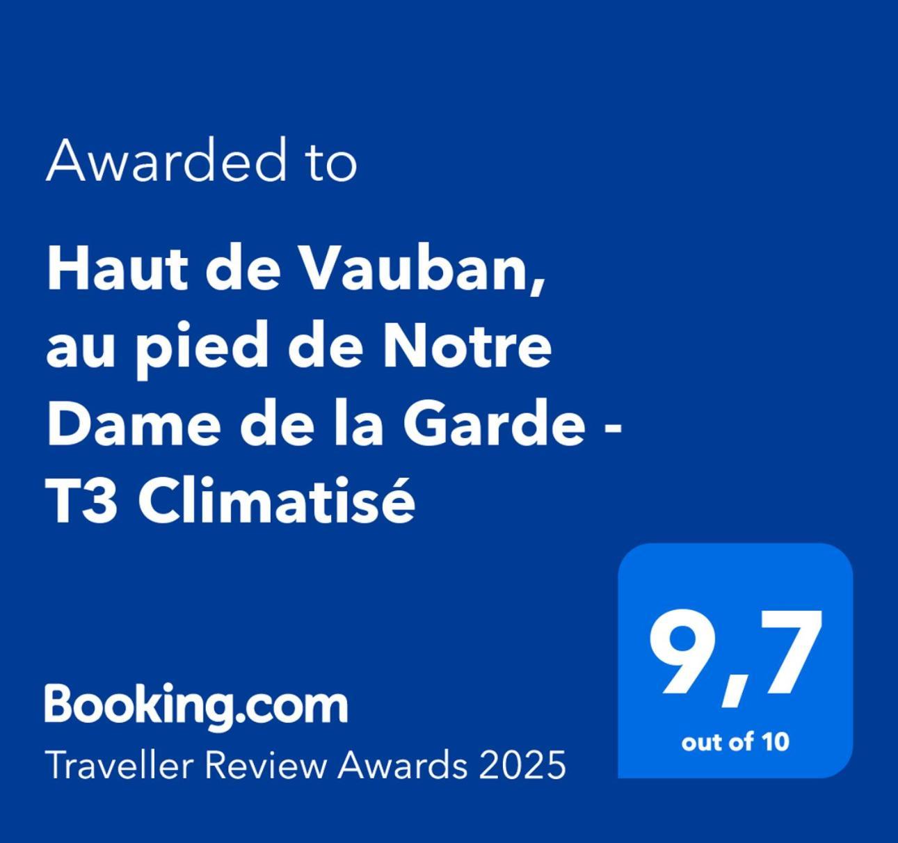 Haut De Vauban, Au Pied De Notre Dame De La Garde - T3 Climatise Marselha Exterior foto